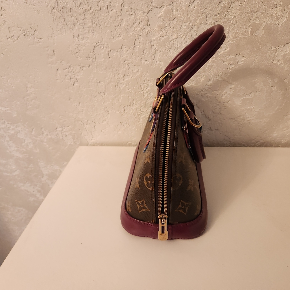 Louis Vuitton Monogram Canvas Bag - Brown and Purple Alma BB - Picture 3 of 12